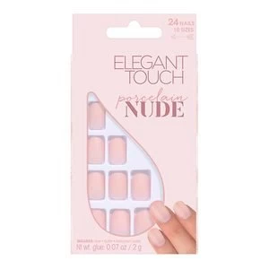 Elegant Touch Fake Nails Nude Collection - Porcelain