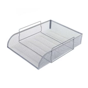 Mesh Letter Tray, A4, Silver