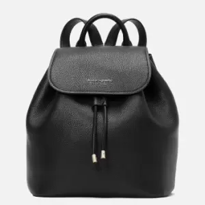Kate Spade New York Womens Sinch Flap Backpack - Black