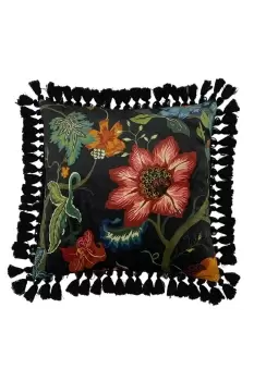 Botanist Floral Printed Tassel Edged Cushion
