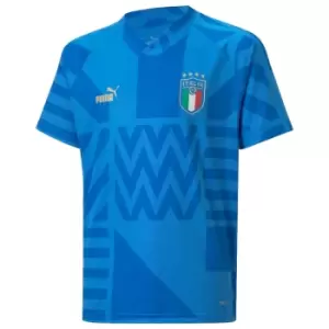 2022-2023 Italy Home Pre-Match Jersey (Blue) - Kids