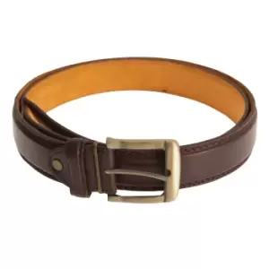 Forest Belts Mens 1.25" Bonded Leather Belt (XX-Large (44a-48a)) (Brown)