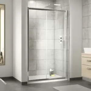 Pacific Sliding Shower Door 1500mm Wide - 6mm Glass - Nuie
