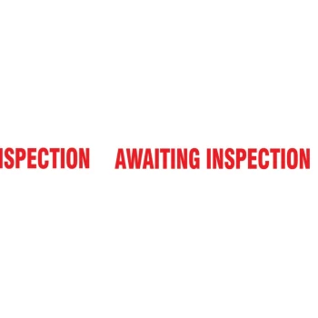Printed 'awaiting Inspection' Tape - 50MM X 66M