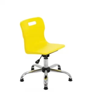 TC Office Titan Swivel Junior Chair with Glides, Yellow