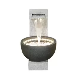 Stylish Fountain Solitary Pour Water Feature with LEDs