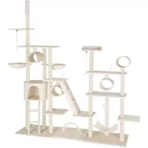 Tectake - Cat tree scratching post Snooky - cat scratching post, cat tower, scratching post - beige