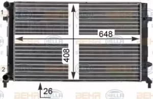Behr Heat Exchanger 8MK376700-494 with Seal Genuine for 8MK 376 781-091