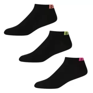 DKNY 3 Pack of Liner Socks Womens - Black