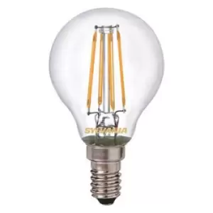 Sylvania E14 4W 420Lm Round LED Filament Light Bulb