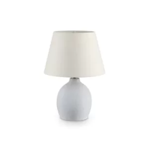 Boulder Indoor Table Lamp 1 Light Concrete with Shade, E27