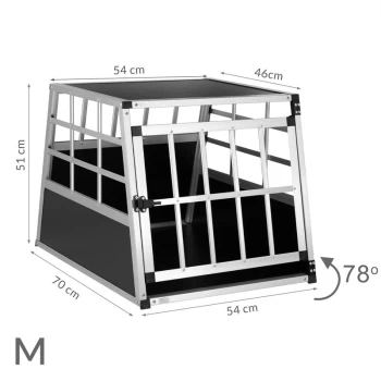 Dog Car Crate Aluminium Sturdy Transport Box Hundetransportbox M (de) - Cadoca