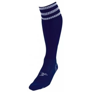 PT 3 Stripe Pro Football Socks Boys Navy/White