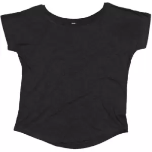 Mantis Womens/Ladies Loose Fit Short Sleeve T-Shirt (L) (Charcoal Grey Melange)
