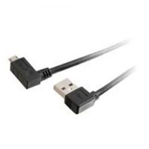 C2G 3m USB 2.0 A Right Angle Male to Micro-USB Right Angle Male