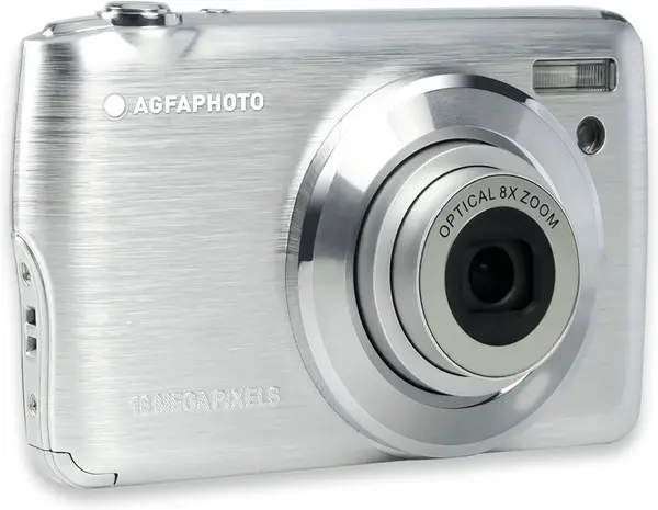 Kodak Agfa Photo Realishot Dc8200 Compact Digital Camera With 32GB Sd Card, Card Reader, Mini Tripod & Shoulder Bag - Silver