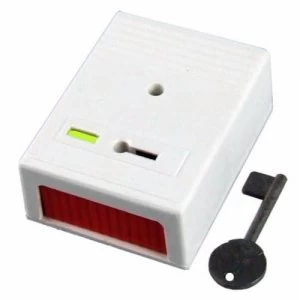 CQR Panic Button and Key Personal Attack Hold-Up Device White Finish - Single Panic Button