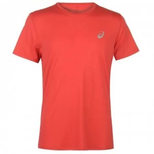 Asics Core Short Sleeve Running T Shirt Mens - Mugen Red