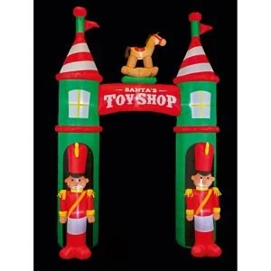 3.05m (H) LED Christmas inflatable Nutcracker Toyshop Archway