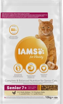 IAMS for Vitality Senior Fresh Chicken Dry Cat Food - Economy Pack: 2 x 10kg