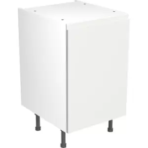 Kitchen Kit Flatpack J-Pull Kitchen Cabinet Base Unit Ultra Matt 500mm in White MFC