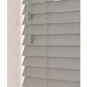 80cm Volcanic Grey Faux Wood Venetian Blind With Strings (50mm Slats) Blind With Strings (50mm Slats)