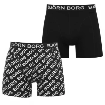 Bjorn Borg 2 Pack Logo Boxers - Black 90651