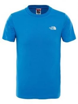 The North Face Boys Simple Dome Tee Blue Size Xs6 Years