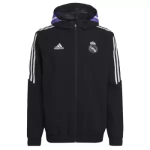 2022-2023 Real Madrid Allweather Jacket (Black)