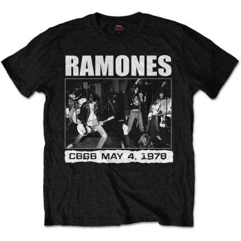 Ramones - CBGB 1978 Unisex Small T-Shirt - Black