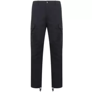 Front Row Adult Unisex Stretch Cargo Trousers (XL) (Navy) - Navy