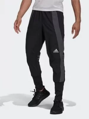 adidas Adizero Marathon Joggers, Black/Grey, Size XS, Men