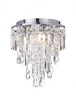 Marquis By Waterford Bresna Small 3-Light Flush Ceiling Fitting