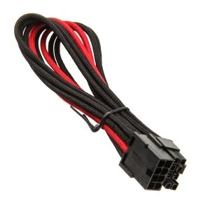 Silverstone PCI 8-Pin to 6 +2- pin PCIe Cable 25cm - Black / Red