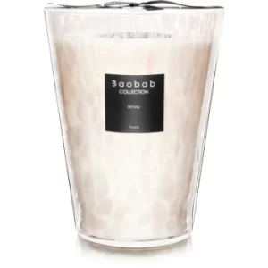 Baobab Pearls White scented candle 24 cm