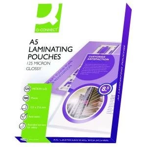 Q-Connect A5 Laminating Pouch 250 Micron Pack of 100 KF04108