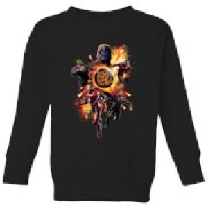 Avengers: Endgame Explosion Team Kids Sweatshirt - Black - 11-12 Years