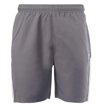 Lonsdale 2 Stripe Woven Shorts Mens - Grey