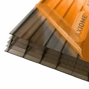 Axiome Bronze 25mm Multiwall Polycarbonate Roofing Sheet - 690 x 2500mm