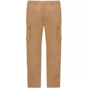 Kariban Adults Unisex Multi-Pocket Cargo Trousers (40R) (Camel) - Camel