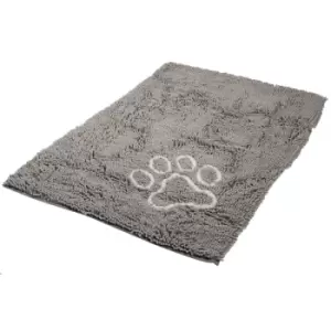 Bunty Soft Microfibre Pet Dog Puppy Cat Mat Bed Doormat Absorbant Muddy Wet Paws - Grey - XX-Large