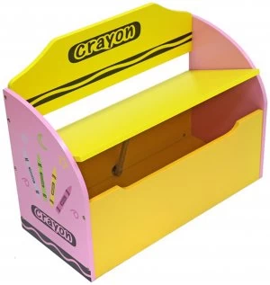 Kiddi Style Crayon Toy Box and Bench Pink