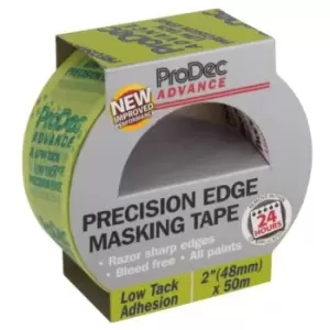ProDec Advance 48Mm X 50M Low Tack Precision Edge Masking Tape- you get 6