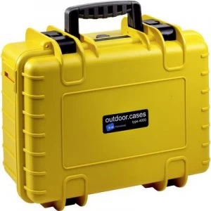 B & W Outdoor case outdoor.cases Typ 4000 16.6 l (W x H x D) 420 x 325 x 180 mm Yellow 4000/Y/SI