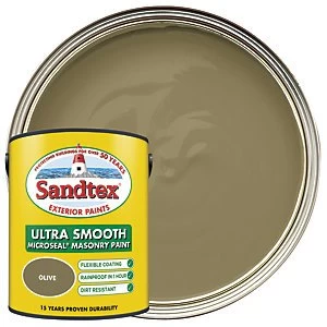 Sandtex Ultra Smooth Masonry Paint - Olive 5L