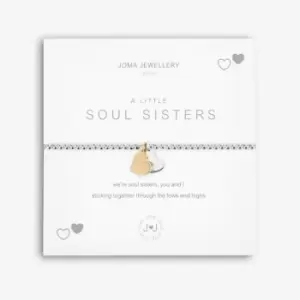 A Little Soul Sisters Silver 17.5cm Stretch Bracelet 5235