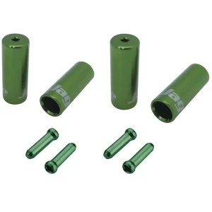 Jagwire Brake/Gear Universal Pro End Cap Packs (For Braided Housing) Green 4.5/5mm