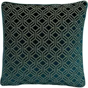 Paoletti Avenue Cushion Cover (One Size) (Teal)