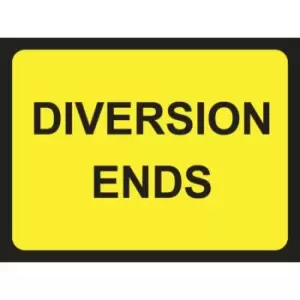 1050 X 750MM Temporary Sign - Diversion Ends