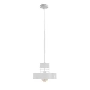 Bossi Wire Dome Pendant Ceiling Light White, 30cm, 1x E27